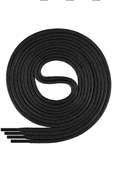 60 Cm 4 MM Siyah Yuvarlak 1 Çift Ayakkabı Bağcığı ürün görseli 1