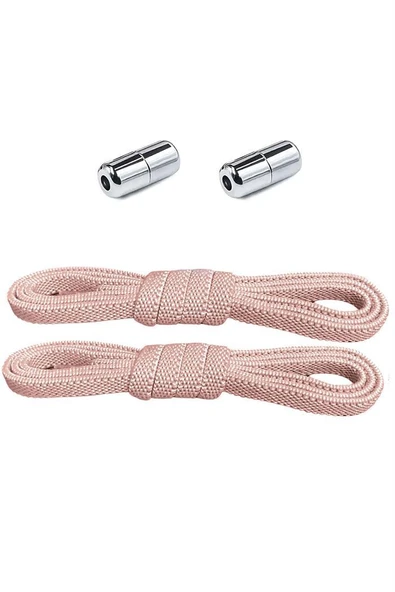 Ayarlanabilir 1 Çift Pudra Vidalı Kapsül Uçlu 6 MM Lastik Pratik Bağcık ürün görseli 1