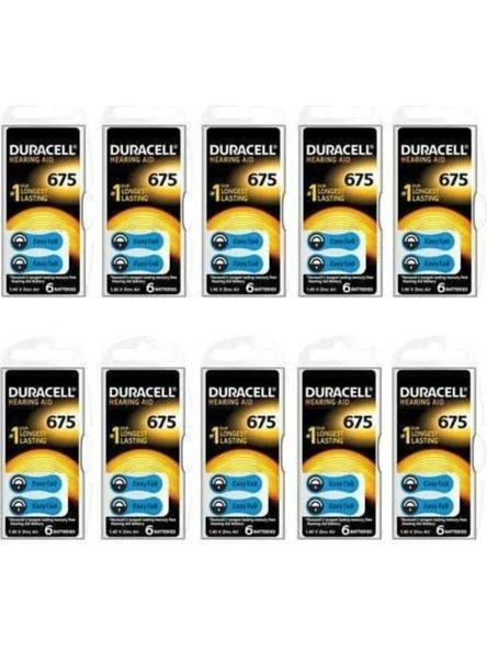 Duracell Duracel 675 Numaralı Kulaklık Pili 6X10(60 Adet) ürün görseli 1