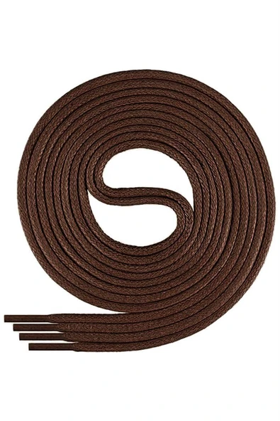 120 Cm 4 MM Kahverengi Yuvarlak 1 Çift Ayakkabı Bağcığı ürün görseli 1