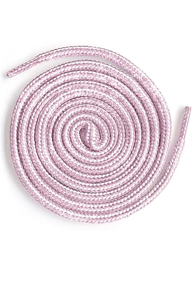 Pembe Beyaz Simli 5 MM Yuvarlak Bot Bağcığı ürün görseli 1
