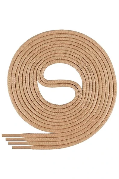 100 Cm 4 MM Vizon Yuvarlak 1 Çift Ayakkabı Bağcığı ürün görseli 1