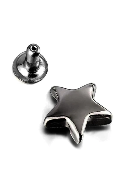 9 MM Platin Renk 30 Adet Perçin Yıldız Rivet ürün görseli 1