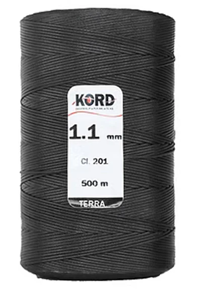 Kord 201 Siyah Rengi 1.1 mm 500 m Mumlu El Saracı ve Dikiş İpi ürün görseli 1