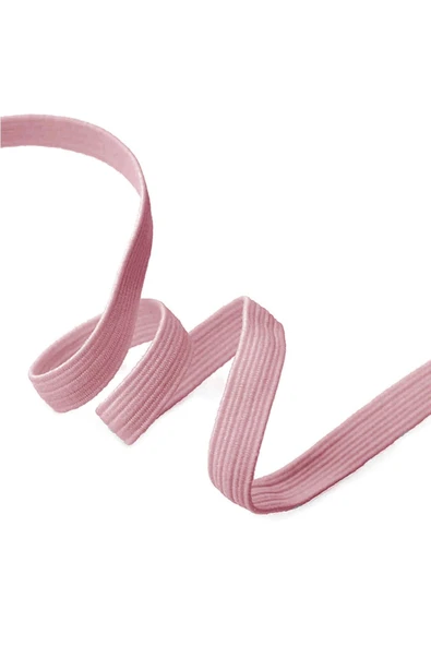 Pembe 12 mm 5 mt Dayanıklı Sert Yassı Elastik Şerit Lastik ürün görseli 1