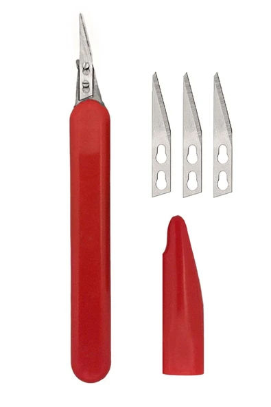 Mozz Art Pro Kesim Bıçağı ve 3 Yedek Bıçak Seti ürün görseli 1