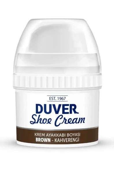Duver Kendiliğinden Parlaklık Sağlayan Kahverengi Krem 60 Ml Ayakkabı Boyası ürün görseli 1