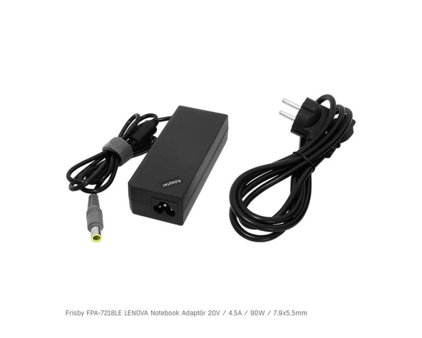 Frisby FPA-7218LE Notebook Adaptör (Lenovo) 20V 4.5A (Uç Boyutu : 7.9 x 5.5mm) ürün görseli 1