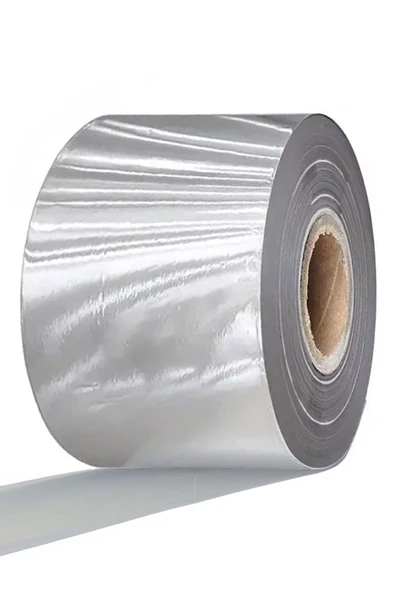 Gümüş Yaldızlı 40 MM Sıcak Damgalama Folyo Kağıdı ürün görseli 1