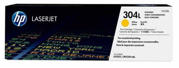 HP 304L Yellow Sarı 1.400 Sayfa Ekonomik Toner CC532L ürün görseli 1