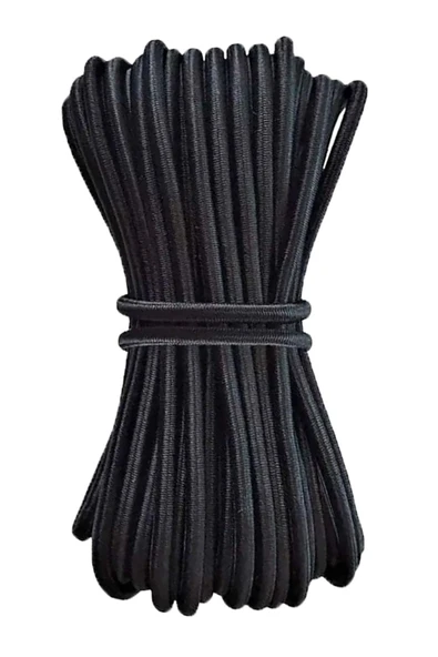 Siyah 5 Metre 2 mm Yuvarlak Lastik ürün görseli 1