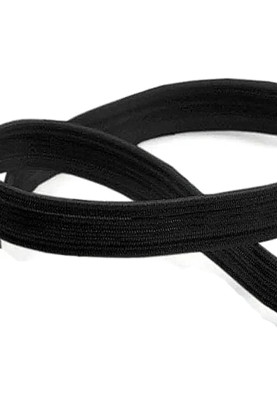 Siyah 12 mm 5 mt Dayanıklı Sert Yassı Elastik Şerit Lastik - Resim 2