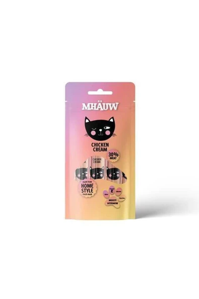 MHAUW  Multivitamin Kremalı Sıvı Kedi Ödülü 15gr 4lü ürün görseli 1