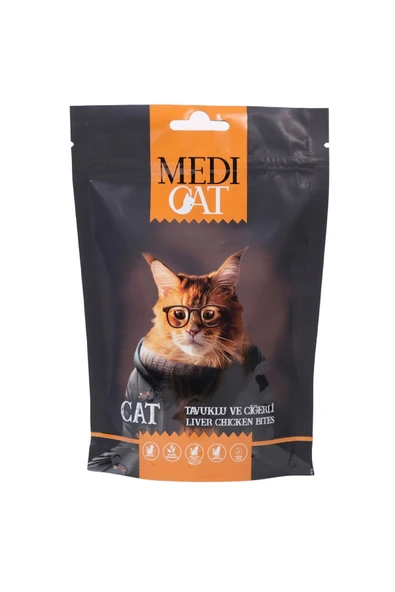 medicat  Adult Liver-chicken Cat Bites Kedi Ödül Maması ürün görseli 1