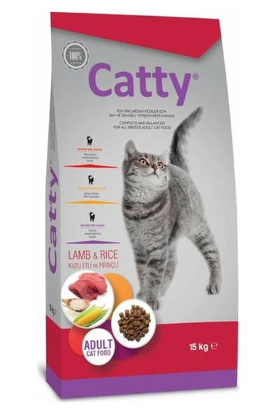 Furlo  Catty Kuzulu ve Pirinçli Kedi Maması 15 kg ürün görseli 1