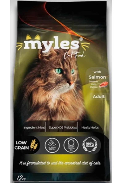 Myles  cat food somonlu yetişkin kedi maması 12 kg ürün görseli 1