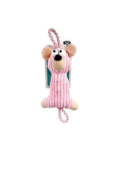 Nanbell  W559 Kedi ve Köpek Peluş Dişlik Oyuncak 38-15cm Pembe ürün görseli 1