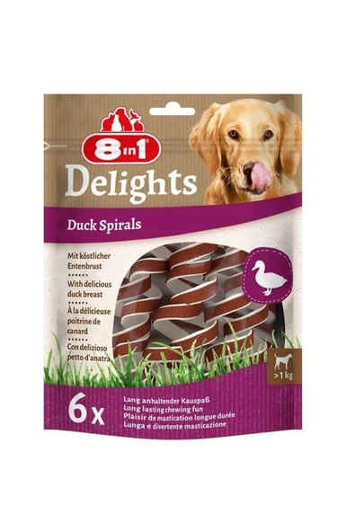 8in1  Smart Delights Duck Spirals Ördekli Burgu Köpek Ödülü 6lı ürün görseli 1
