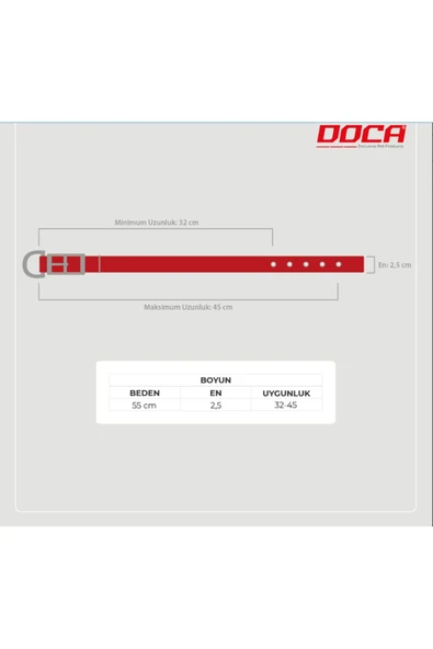 DOCA  Köpek Boyun Tasması Dokuma Soft - Resim 2