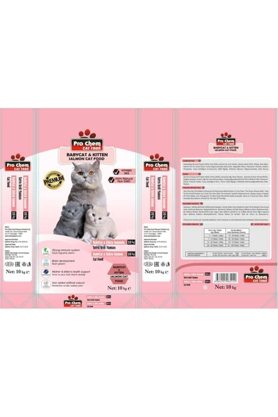 Pro Chem  Baby Cat & Kitten Somonlu Yavru Kedi Maması 10 Kg ürün görseli 1
