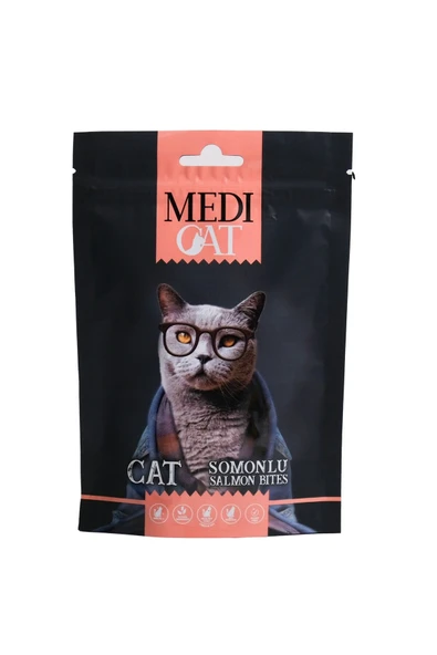 Medipet  Medicat Adult Salmon Bites Kedi Ödül Maması ürün görseli 1