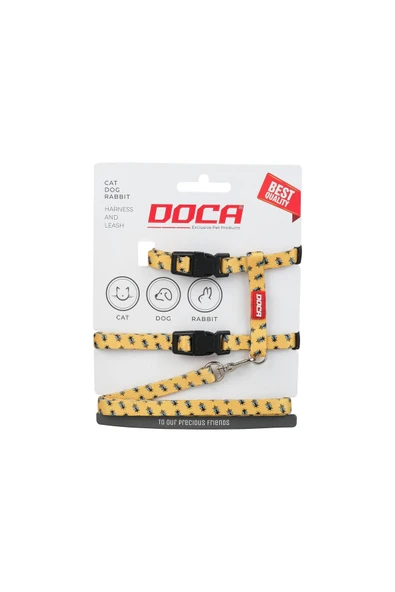 DOCA  Premium Bee Kedi Köpek Ve Tavşan Göğüs Tasması ürün görseli 1