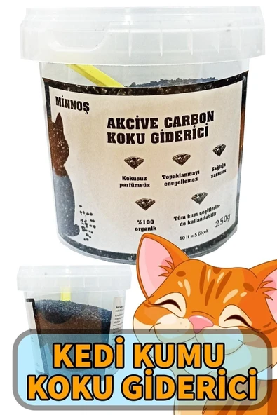 marketimol  Aktif Karbon Kedi Kumu Koku Giderici 250g ürün görseli 1