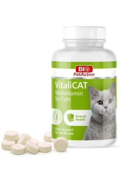 Bio PetActive  Vitalicat Kediler Için Multivitamin 60 Tablet ürün görseli 1