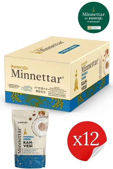 Şekeroğlu Minnettar Fındıklı Dibek Kahvesi 12 x 165 Gr ( 12 PAKET ) ürün görseli 1