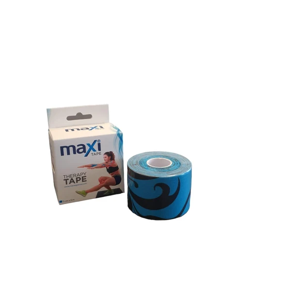 Maxi Desenli Kinesiotape Mavi Renk - Resim 2