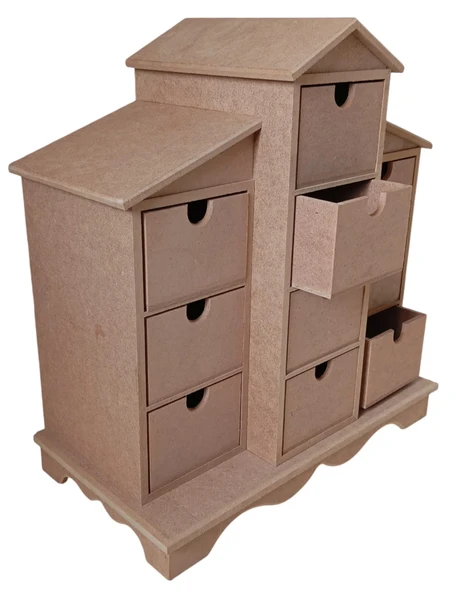 MDF 10 Çekmeceli Aksesuar, Takı Dolabı - Resim 4