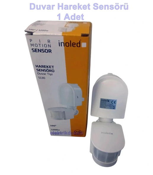 İNOLED Sıva Üstü Hareket Sensörü 180 Derece Görüş Açılı 1200W 12 Mt Algılama Mesafesi ürün görseli 1
