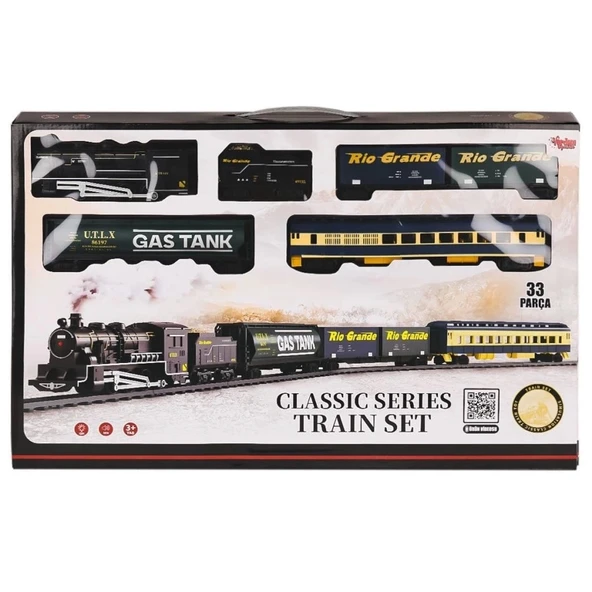 Mey İthalat® FF-1601C Işıklı ve Sesli 33 Parça Clic Tren - Vardem Oyuncak ürün görseli 1