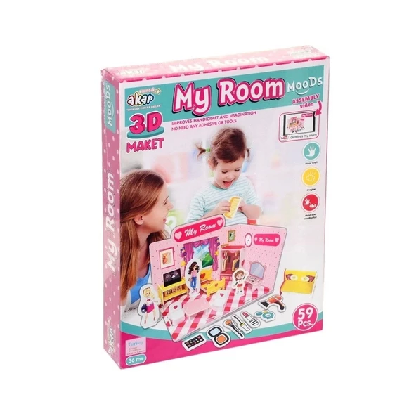 Mey İthalat® Benim Odam Maket 3 Boyutlu Puzzle ürün görseli 1