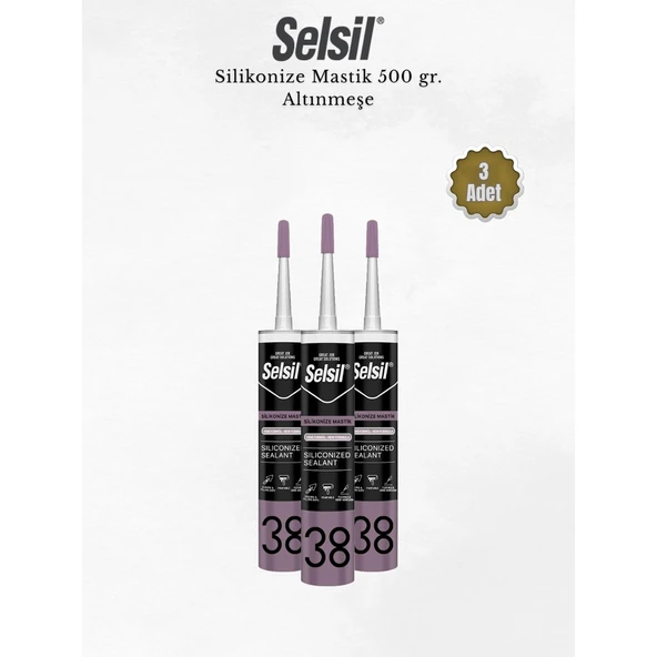 Selsil Silikonize Altınmeşe Mastik 500 Gr - 3 Adet ürün görseli 1