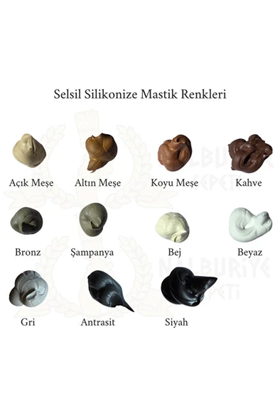 Silikonize Mastik Kahve 500 gr. - 5 Adet - Resim 2