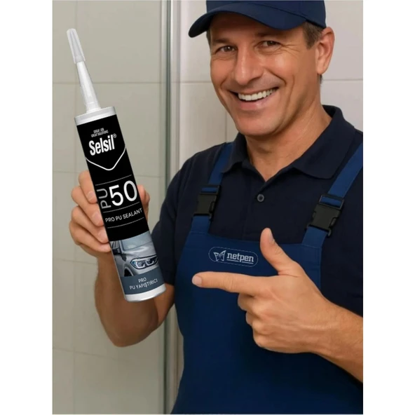 Selsil Pu Mastik 280 Ml Gri (25 Adet), Plastik Tabanca ürün görseli 1