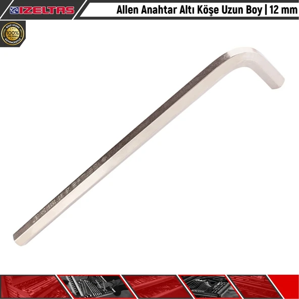 İzeltaş Allen Anahtar Altı Köşe Uzun Boy 12 Mm ürün görseli 1