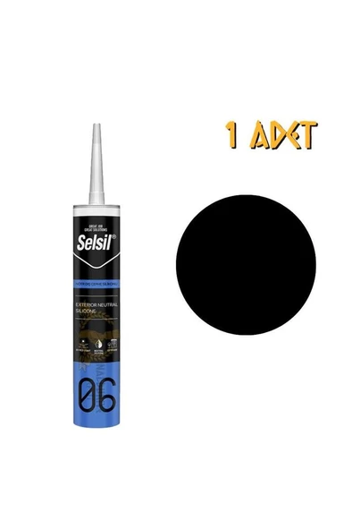 Nötr Dış Cephe Silikonu Siyah 300 Ml.