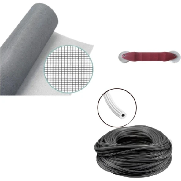 Netpen 3'Lü Sineklik Seti 1000X100 Cm Tül, 28 Mt. Siyah Conta, Fitil Çekme Aparatı ürün görseli 1