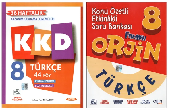 KURMAY 8. SINIF KKD TÜRKÇE+ORJİN TÜRKÇE (2 KİTAP) ürün görseli 1