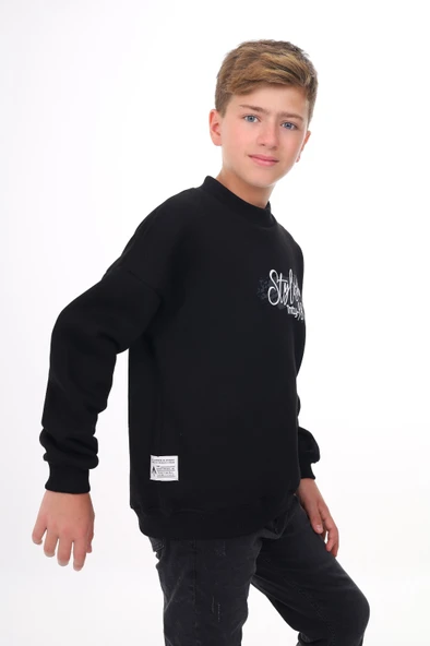 Toontoy Erkek Çocuk Baskılı Sweatshirt - Resim 2
