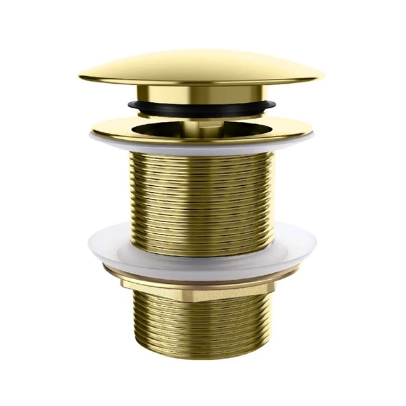 VALTEMO BRASS POP-UP BRUSHED GOLD SİFON BAŞLIĞI ürün görseli 1