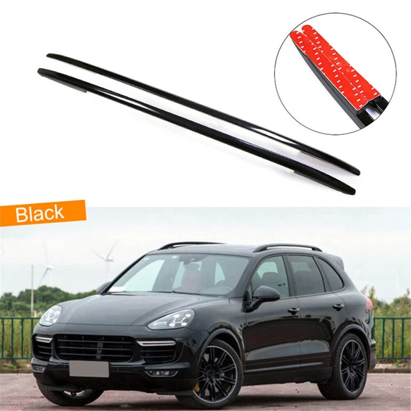 Porsche Cayenne 2010 2017 Arası Tavan Çıtası Siyah Oem Steyle ürün görseli 1