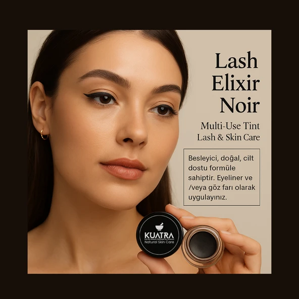 Lash Elixir Noir Eye Shadow/Liner  Multi-Use Tint with Lash &Skin Care - Resim 4