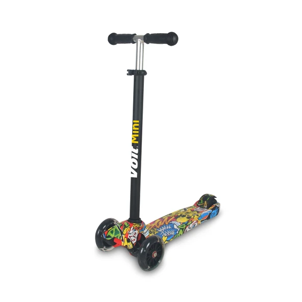 VOİT 218 IŞIKLI 3 TEKER SCOOTER GRAFFITI 55 - Resim 2