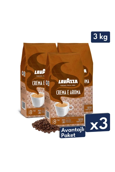Crema E Aroma Espresso Çekirdek Kahve 3'lü Avantajlı Paket | 1 kg x 3 Paket ürün görseli 1