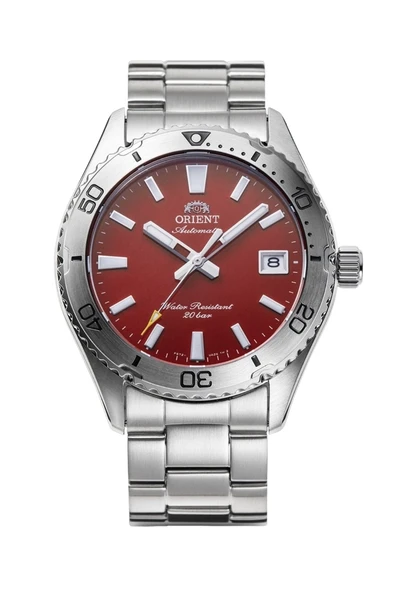 Orient Mako RA-AC0Q09R30B Otomatik Çelik Gri Kırmızı Kadran Safir Cam 20 ATM 40 mm Erkek Kol Saati ürün görseli 1