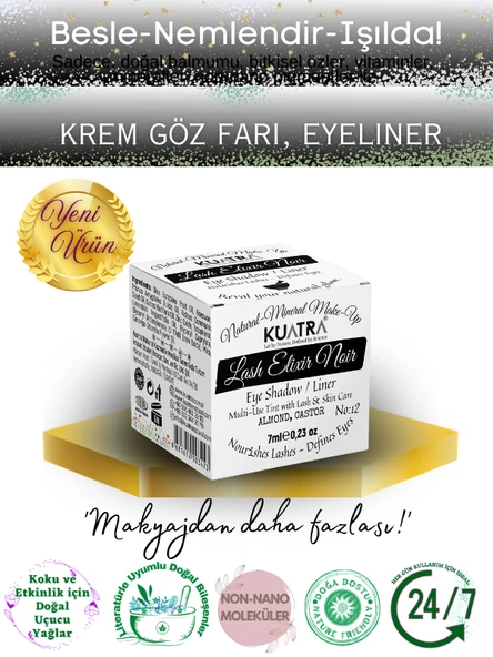 Lash Elixir Noir Eye Shadow/Liner  Multi-Use Tint with Lash &Skin Care ürün görseli 1
