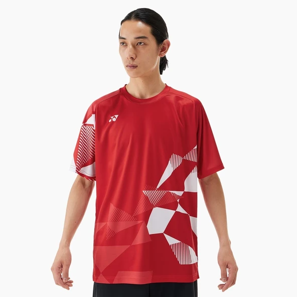 Yonex YY25 16744 Erkek Spor Tişört Kırmızı ürün görseli 1
